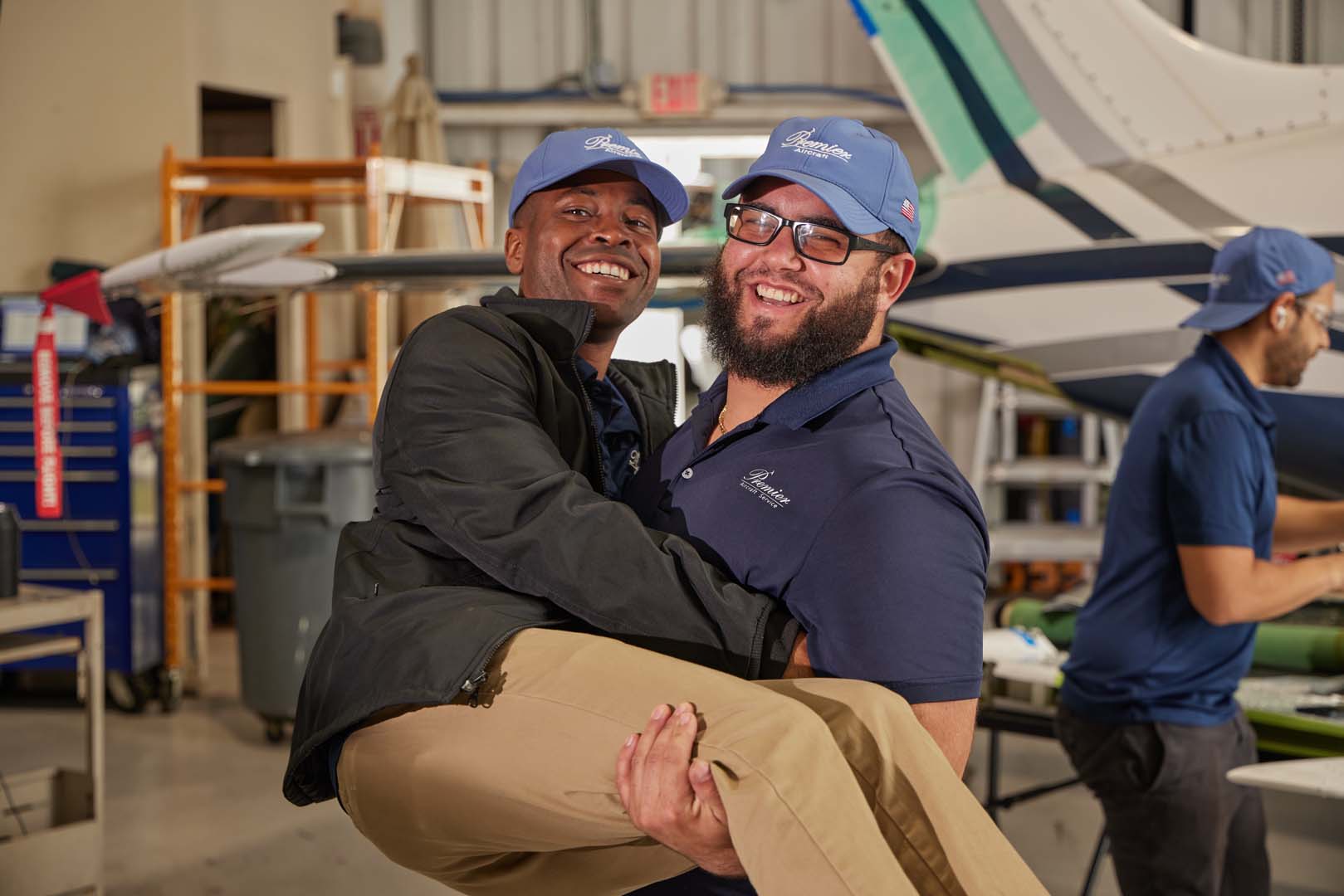 Premier Aircraft maintenance team at work — photo 4